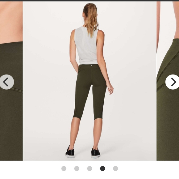 Lululemon Train Times cropped 27" Darl olive - Picture 6 of 8